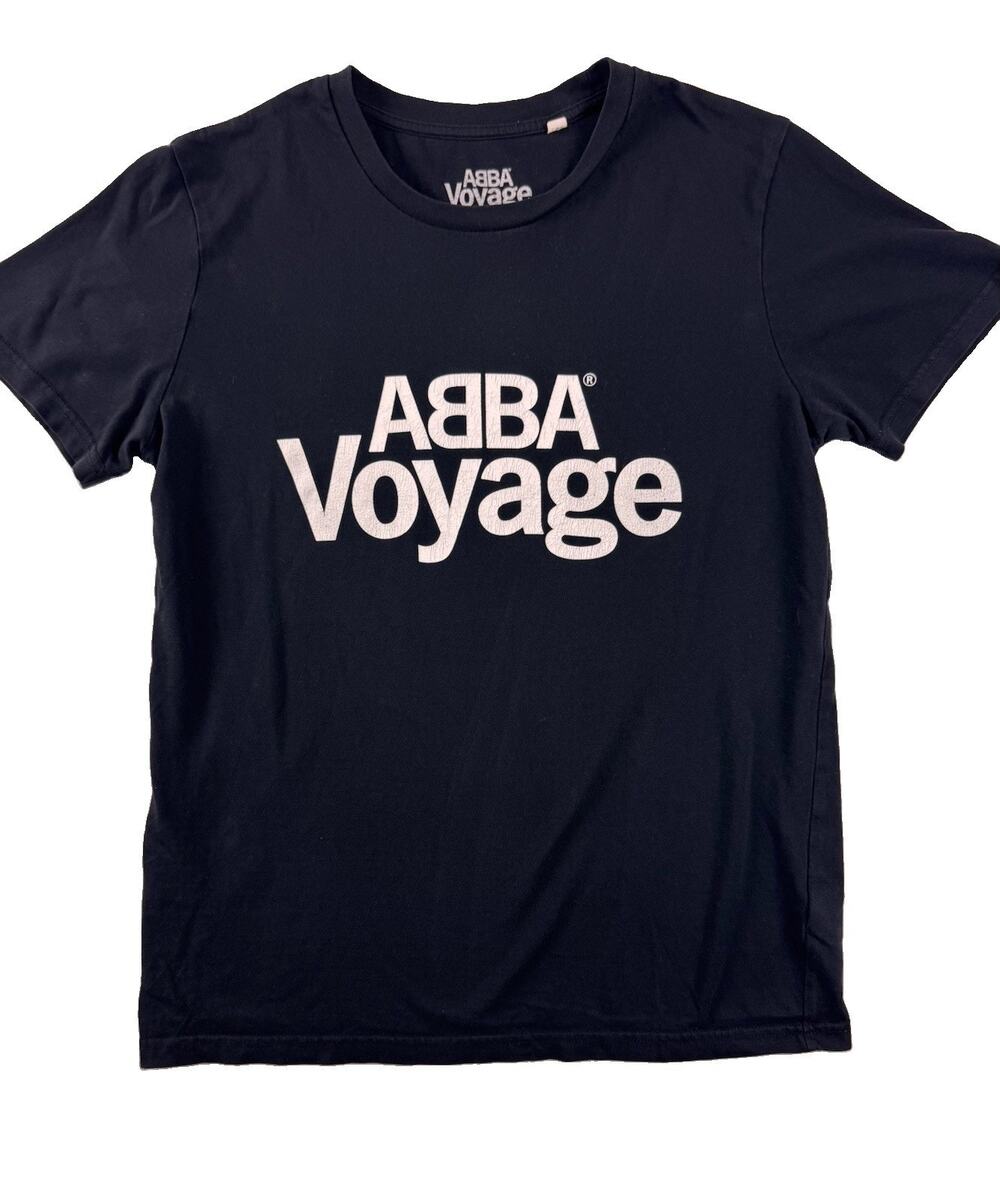 T-Shirt Black ABBA Voyage Concert Official Merchandise White Logo Size Small